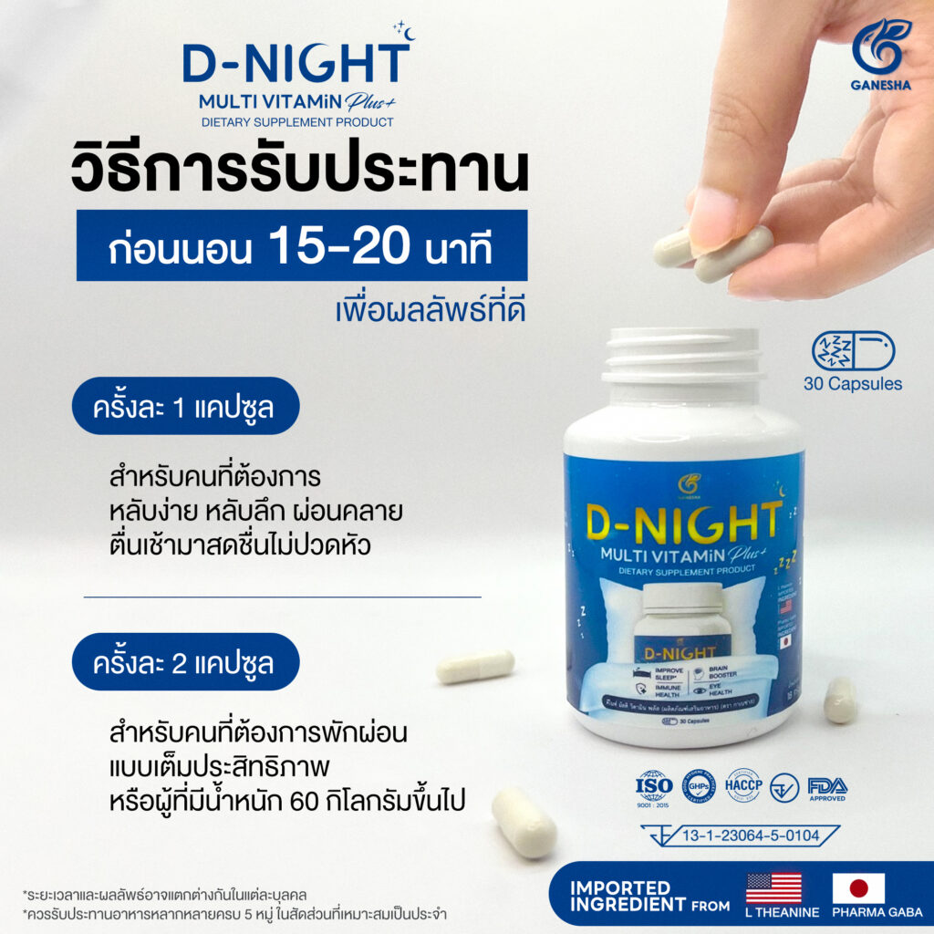 วิธีการรับประทาน ดีไนท์