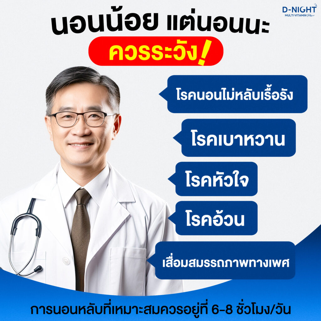 หมอเตือน นอนน้อย แต่นอนนะ ควรระวัง